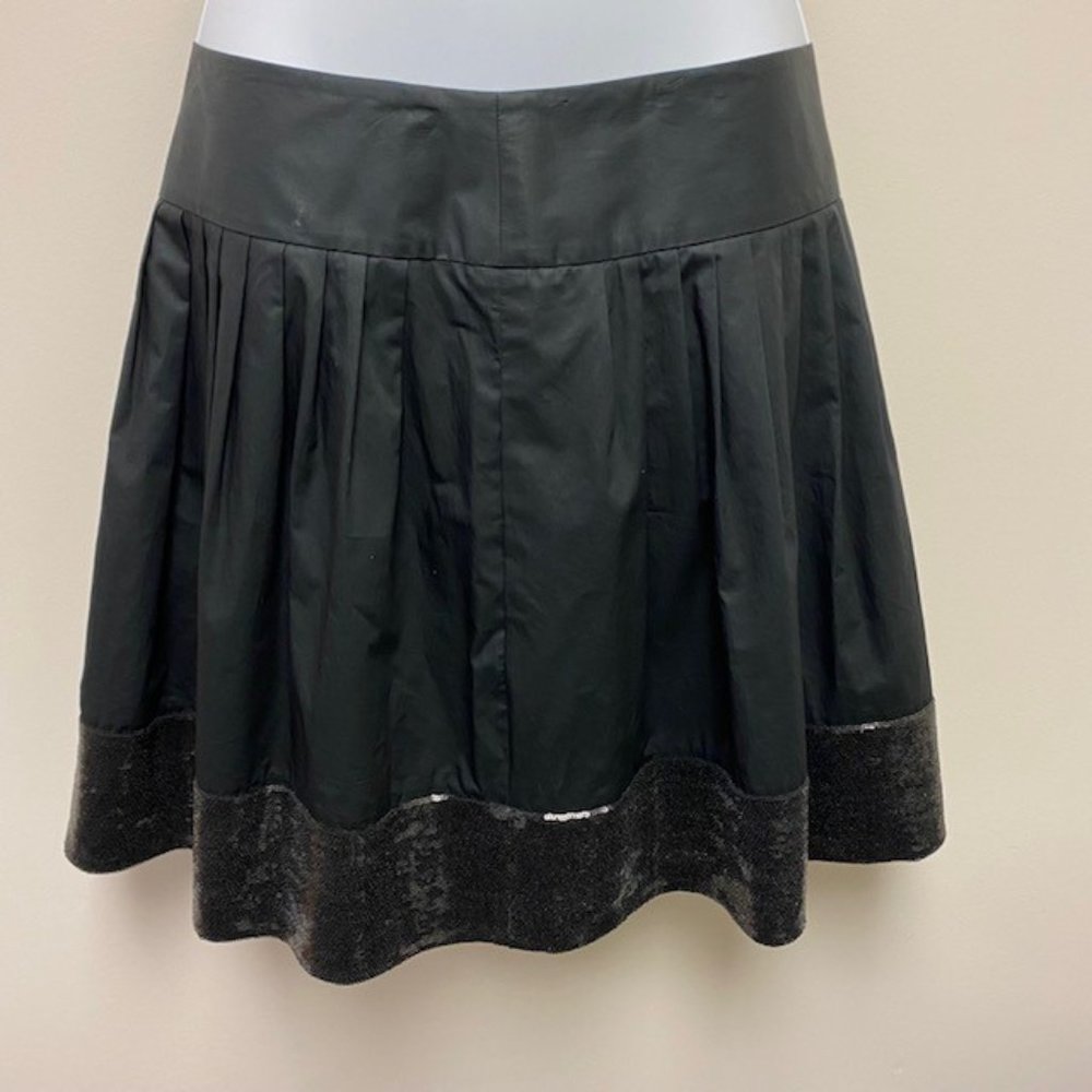 Theory Skater Flare Jolia Skirt Mixed Media Sequins, size 2 EUC